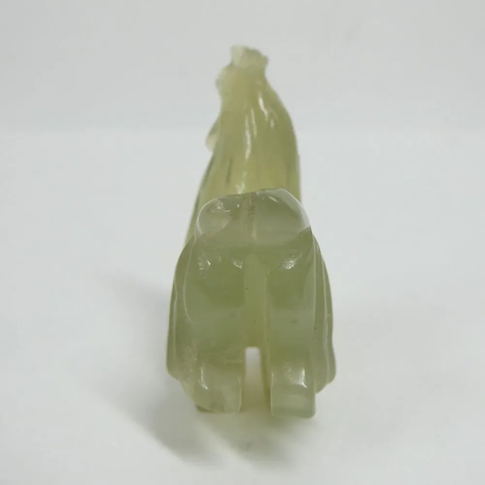 Jade Rooster Figurine Carved Sculpture 2